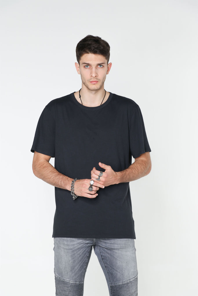 BLACK Washed Out T-SHIRT