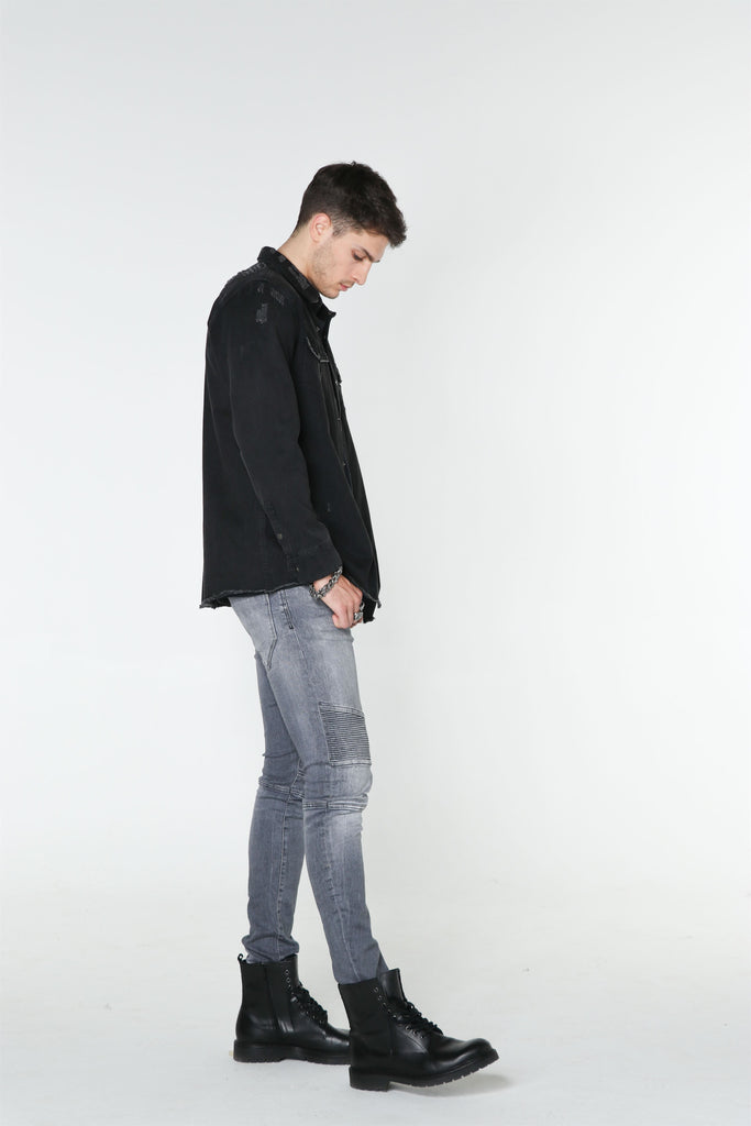 BLACK Denim SHIRT
