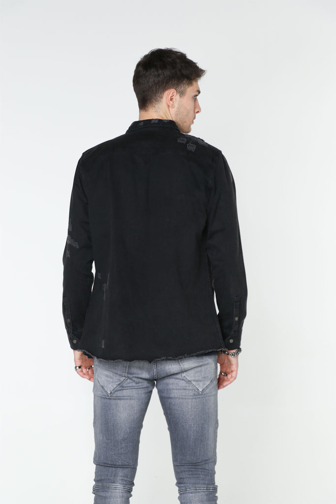 BLACK Denim SHIRT