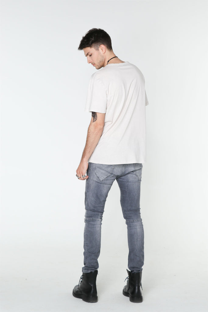 Light Grey Washed Out T-SHIRT
